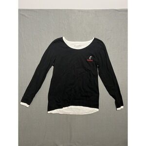 Crable Cincinnati Bearcats NCAA Women's Medium Black White Long Sleeve T-Shirt